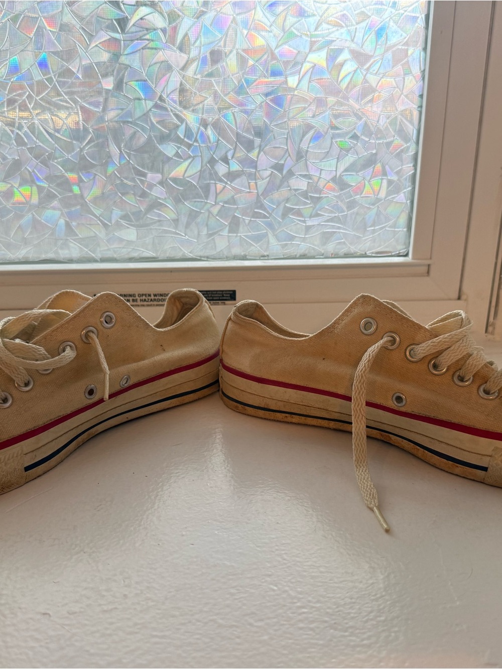 Converse All Stars | Low Cut | Cream | made in USA | Ca. Late 1990s - Picture 5 of 8